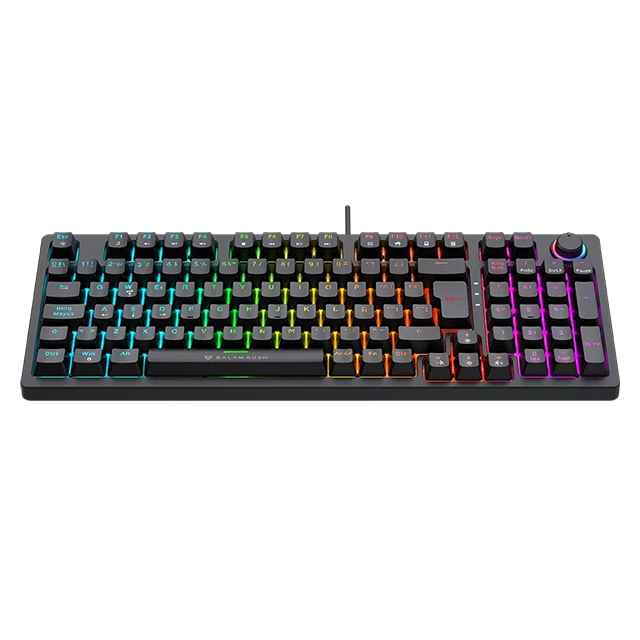 Teclado Mecánico Gamer Balam Rush DominaX Pro GK777, 90%, SNK Red Switch, RGB, Full Anti-Ghosting, Perilla Knob, USB-A, Negro – BR-945776