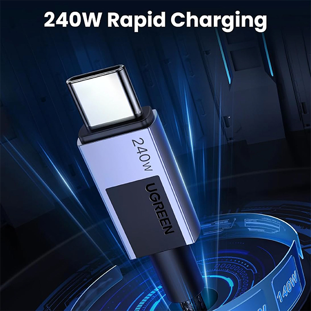 Cable UGREEN USB-C 240W – Carga Rápida y Compatibilidad Extrema - 45068