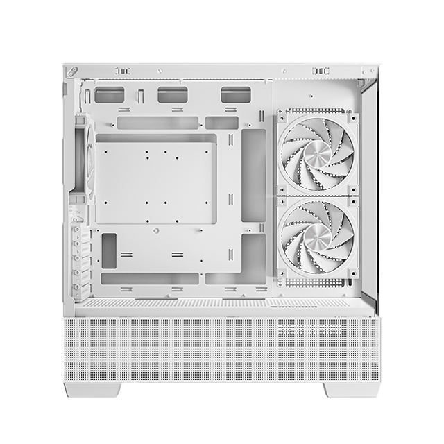 Gabinete DeepCool CG380 3F WH, Micro-ATX/ITX, Soporte 360 mm, 3 Ventiladores, Vidrio Templado – R-CG380-WHAGM3-G