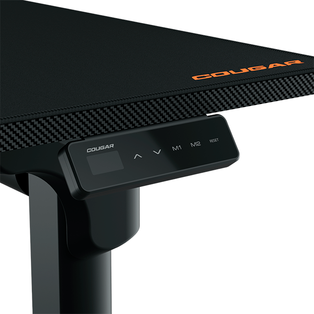 Escritorio Gamer Eléctrico COUGAR E-GRAV 160, ajustable, 160 × 75 cm, doble motor, 120 kg – CGR-E-GRAV160