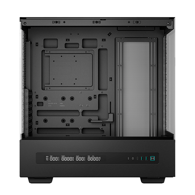 Gabinete DeepCool CH690 DIGITAL, ATX, Panel Dual Vidrio, Soporte 420 mm, Display Integrado – R-CH690-BKNNA0D-G-1