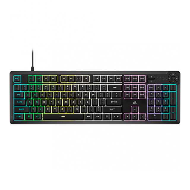 Teclado Gamer Corsair K55 Core RGB, Membrana, Switch Rubber, Retroiluminación RGB, Ingles – CH-9226C65-NA