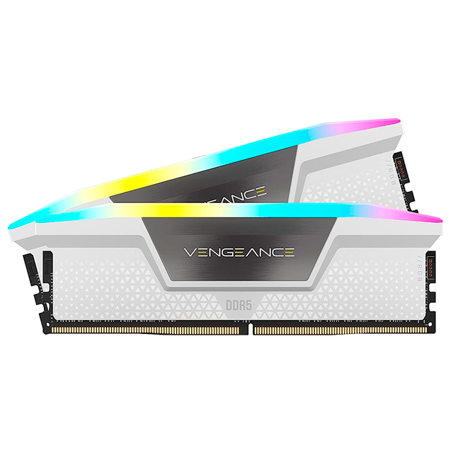 Memoria RAM Corsair Vengeance RGB 32 GB (2×16 GB), DDR5, 5200 MHz CL40 Blanca – CMH32GX5M2B5200C40W - DDR5-LOCK