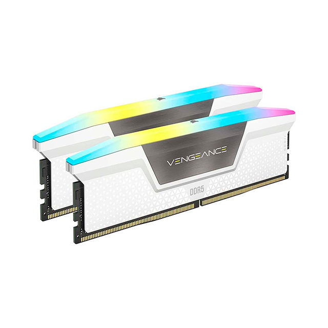 Memoria RAM Corsair Vengeance RGB 32 GB (2×16 GB), DDR5, 5200 MHz CL40 Blanca – CMH32GX5M2B5200C40W - DDR5-LOCK