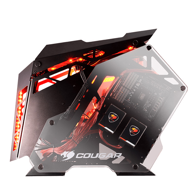 Gabinete Cougar Conquer, Open Frame, Cristal Templado, ATX, 385LMR0.0001