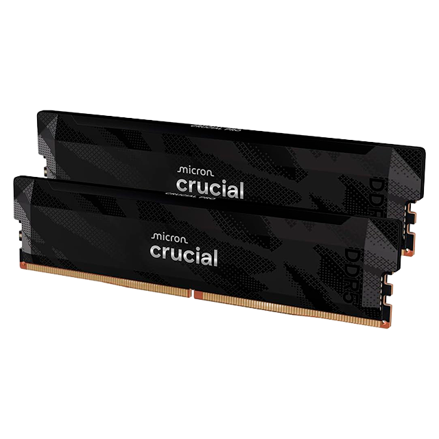 Memoria RAM Crucial Pro 32GB (2×16GB), DDR5, 6400 MHz, CL32, UDIMM, Negro – CP2K16G64C32U5B
