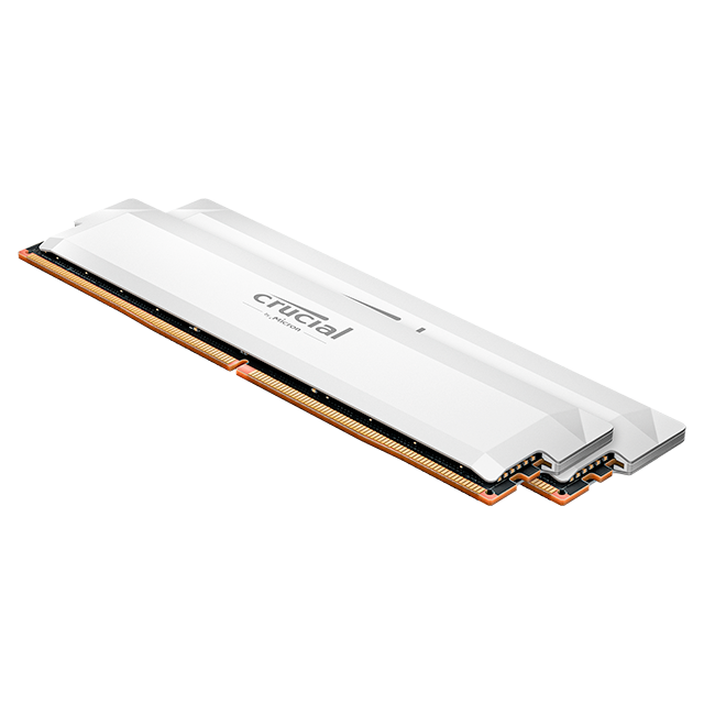 Memoria RAM Crucial Pro 64GB (2×32GB), DDR5, 6000 MHz, CL40, UDIMM, Blanco – CP2K32G60C40U5W