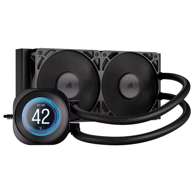 Enfriamiento Líquido Corsair NAUTILUS 240 RS LCD, 240 mm, pantalla LCD, RGB, compatible Intel/AMD – CW-9061031-WW
