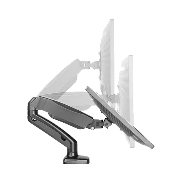 Soporte de brazo para Monitor DB-MS-KLC-DS110-BK, Ajustable, hasta 35”, Negro