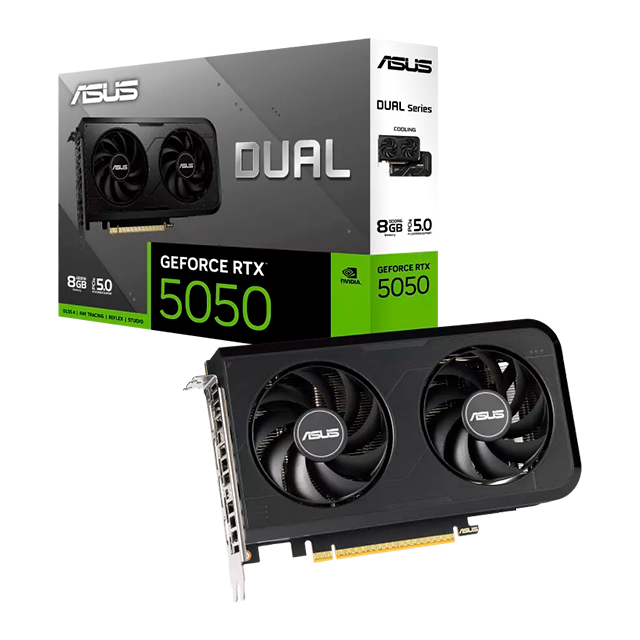 Tarjeta de video Asus NVIDIA GeForce RTX 5050 Dual, 8GB GDDR6, 128-bit, PCI Express 5.0 – DUAL-RTX5050-8G