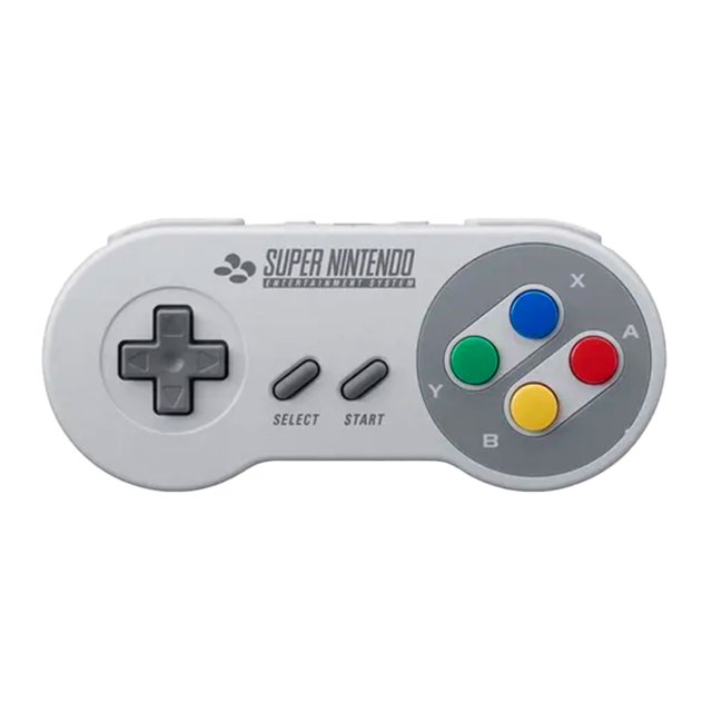 Control Inalámbrico Nintendo Switch Online Super Famicom, Edición Japonesa, Diseño Clásico SNES, Recargable, Gris – HAC-042