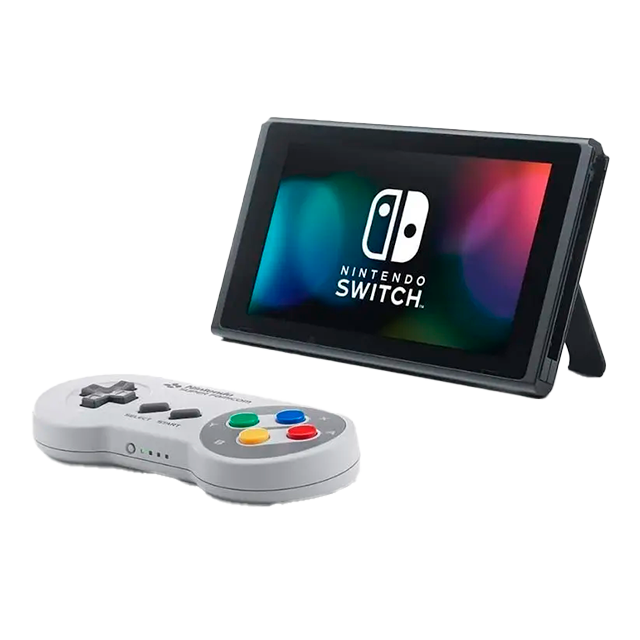 Control Inalámbrico Nintendo Switch Online Super Famicom, Edición Japonesa, Diseño Clásico SNES, Recargable, Gris – HAC-042