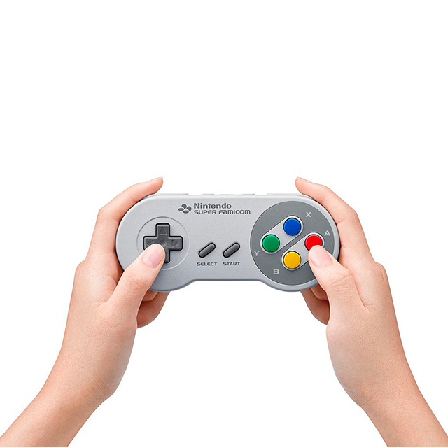 Control Inalámbrico Nintendo Switch Online Super Famicom, Edición Japonesa, Diseño Clásico SNES, Recargable, Gris – HAC-042