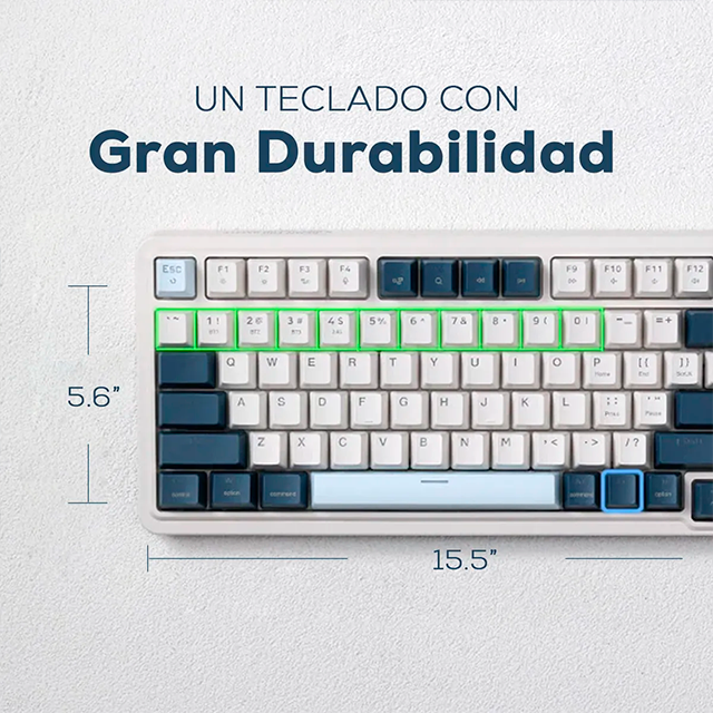 Teclado Gamer Mecánico Redragon Eisa Pro K686, 96%, Switches Redragon Red, Distribución Español, Alámbrico y Bluetooth, Iluminación RGB Personalizable - K686-ES