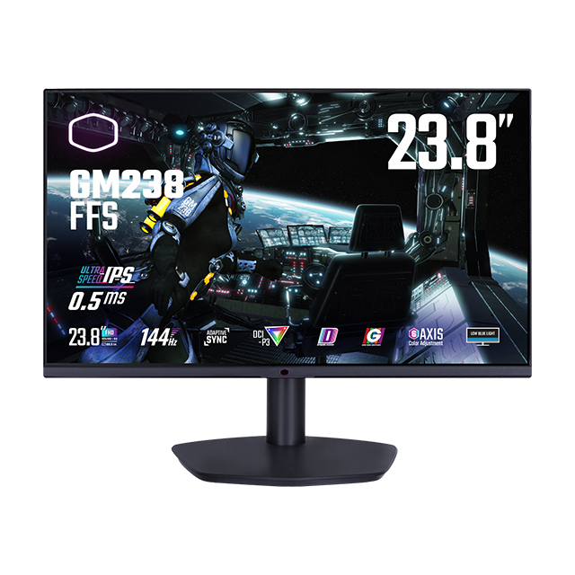 Monitor Cooler Master GM238 | 23.8" | IPS | 1920x1080 | 0.5ms | 144hz - CMI-GM238-FFS