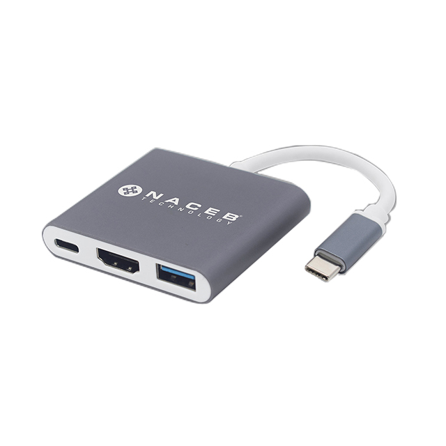 Adaptador Hub Naceb Tipo C, HDMI, USB 3.0, PD - NA-0111