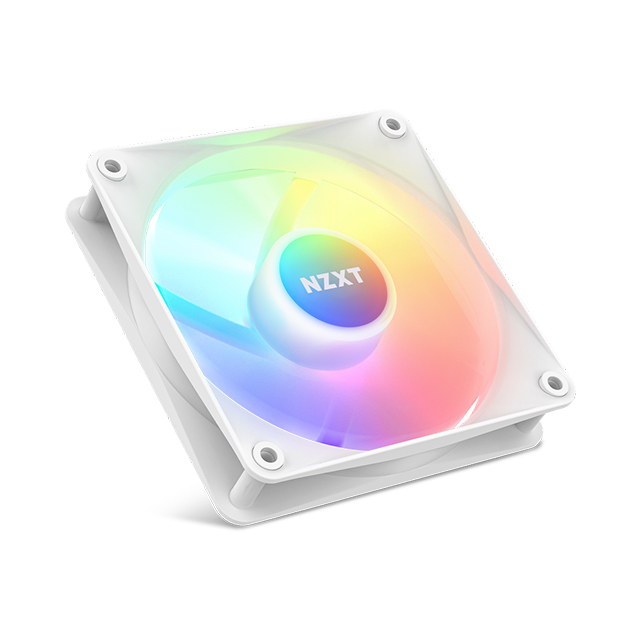 Ventilador NZXT F120 RGB Core, Blanco, 500-1800RPM, - RF-C12SF-W1