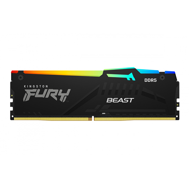 Memoria RAM Kingston Fury Beast RGB 16GB DDR5 1x16GB 5200Mhz - KF552C40BBA-16