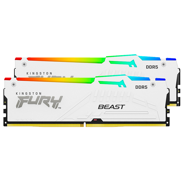 Memoria RAM Kingston Fury Beast RGB 64GB DDR5 2x32GB 5600Mhz - KF556C40BWAK2-64