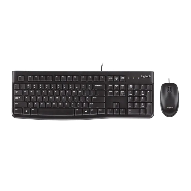 Combo de Teclado y Mouse Logitech MK120, Alámbrico - 920-004428