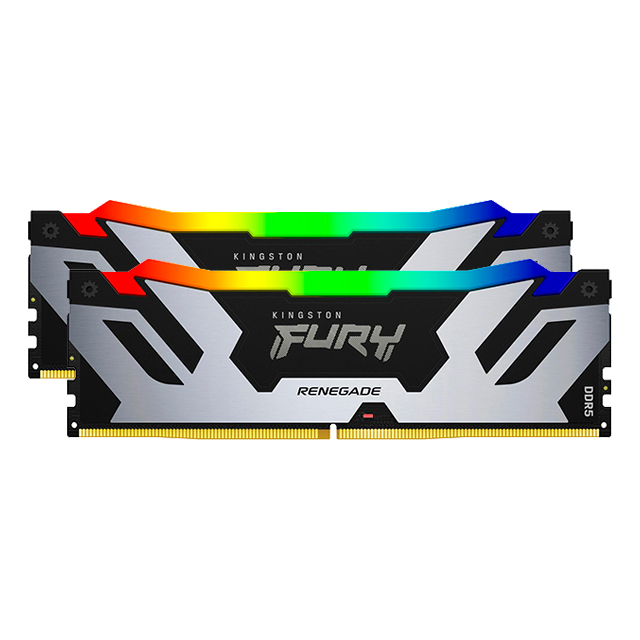 Memoria RAM Kingston Fury Renegade RGB Black 32GB DDR5 2x16GB 7600Mhz - F576C38RSAK2-32