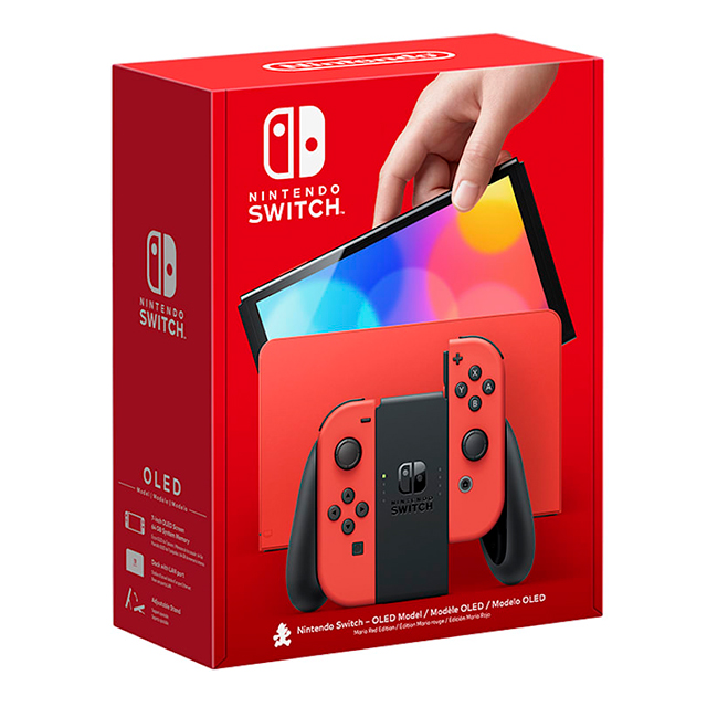 Consola Nintendo Switch OLED 64GB | Mario Red Edition | Standard Edition | Color Rojo Neon - HEG-S-RAAAA