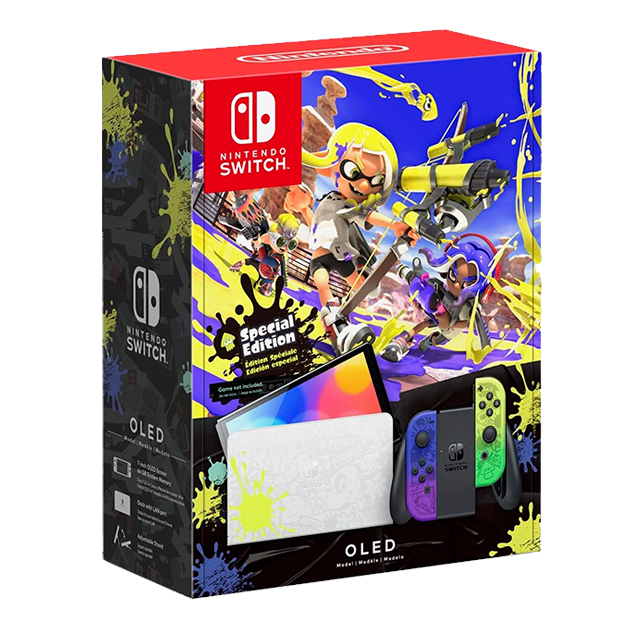 Consola Nintendo Switch OLED 64GB Splatoon 3 Edition | 64GB | Colores Vivos - 045496597337