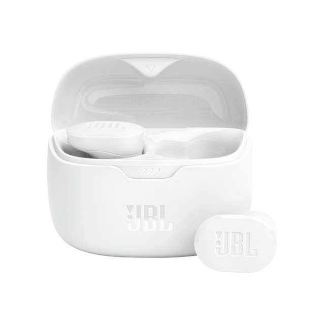 Audifonos JBL Tune Buds Blancos, Bluetooth 5.3, Cancelación de Ruido, 48 Horas, 4 Micrófonos, Resistente a Agua y Polvo IP54 - JBLTBUDSWHTAM 