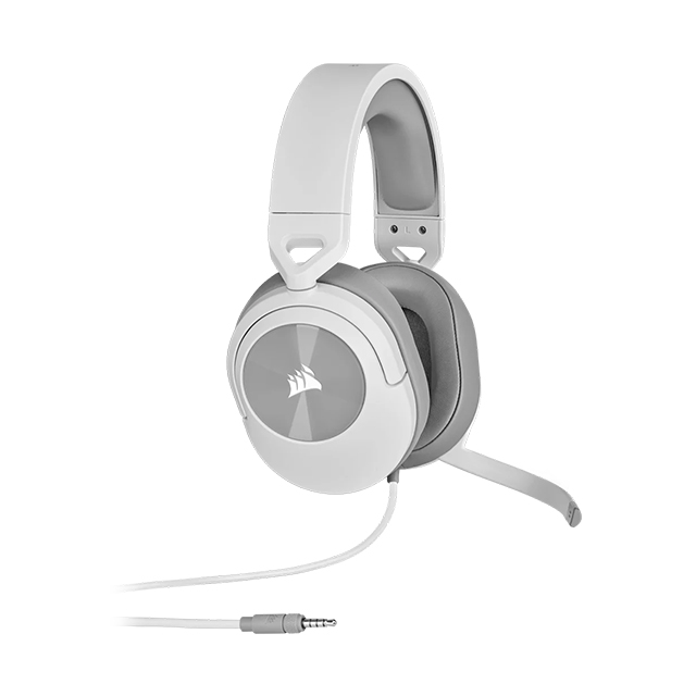 Diadema Corsair HS55 Blancos, Alámbrico, 3.5, PC, 7.1 Surround - CA-9011266-NA