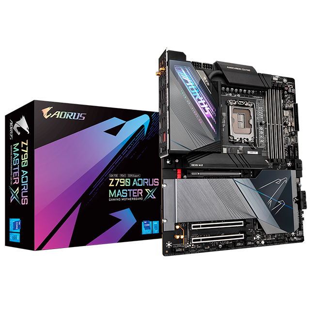 Tarjeta Madre Gigabyte Z790 Aorus Master X, E-ATX, 12th,13th & 14th Gen Intel, LGA1700, DDR5 8266Mhz OC, x5 M.2, RGB Fusion 2.0, Wi-Fi 7, Bluetooth 5.3 - Z790-AORUS-MASTER-X 