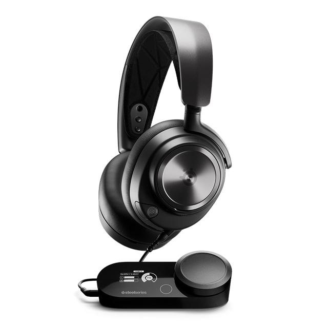 Diadema SteelSeries Arctis Nova Pro, Negros, Alámbrico, USB, Sonido Espacial 360°, PC / PS4 / PS5 / NSW - Arctis-Nova-Pro