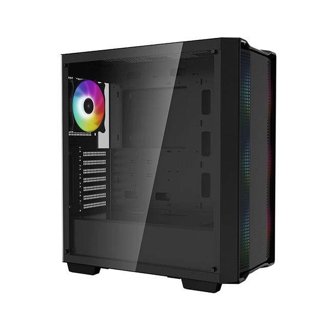 Gabinete DeepCool CC560 ARGB, Midtower, 4 ventiladores ARGB, ATX, Negro - R-CC560-BKTAA4-G-1