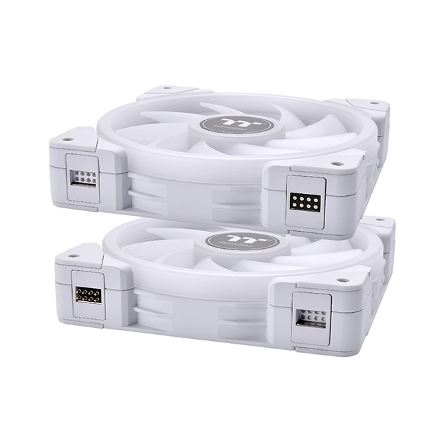 Ventiladores Thermaltake Swafan EX12 RGB | Kit de 3 Ventiladores | 120mm | Blancos | Magnéticos | Push or Pull - CL-F161-PL12SW-A