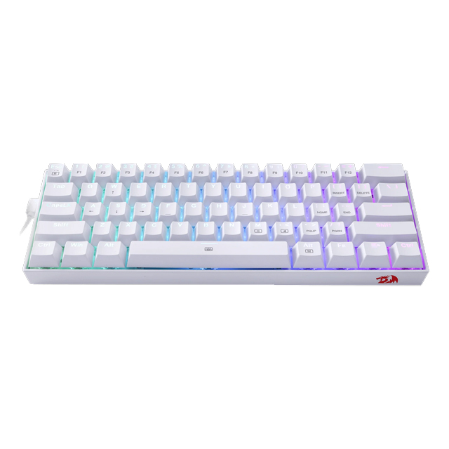 Teclado Gamer Mecanico Redragon Dragonborn K630RGB White | Switches Redragon Brown | 60% - K630W-RGB