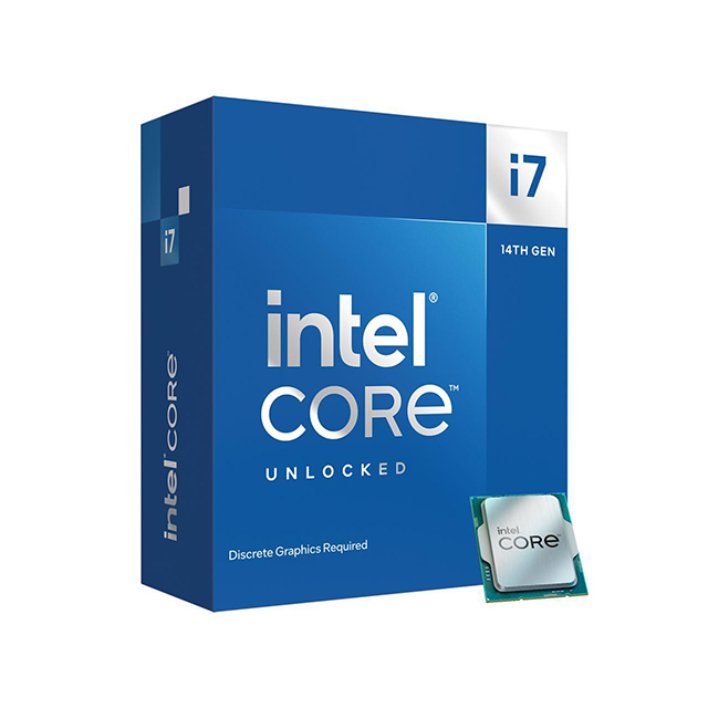 Procesador Intel Core i7 14700KF | 20 Cores (8 Performance-cores / 12 Efficient-cores) | 28 Threads | Hasta 5.6Ghz | 33Mb | Socket LGA1700 | Intel 14th Generación. - BX8071514700KF