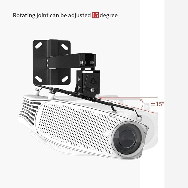 BuFan Soporte Proyector, Universal Ajustable Techo, 15.75-25.59 Ajustable Pulgadas Proyección de Longitud Extensiblecon Brazo de Extensión, Inclinar ±15° Soportar hasta 15 kg para Proyector LCD DLP