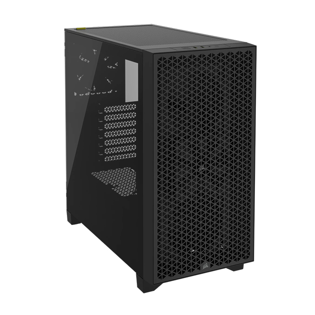 Gabinete Corsair 3000D Airflow | Negro | Cristal Templado | 2 Ventiladores SP120 ELITE | ATX - CC-9011251-WW 