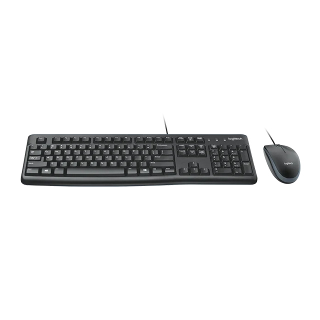 Combo de Teclado y Mouse Logitech MK120, Alámbrico - 920-004428