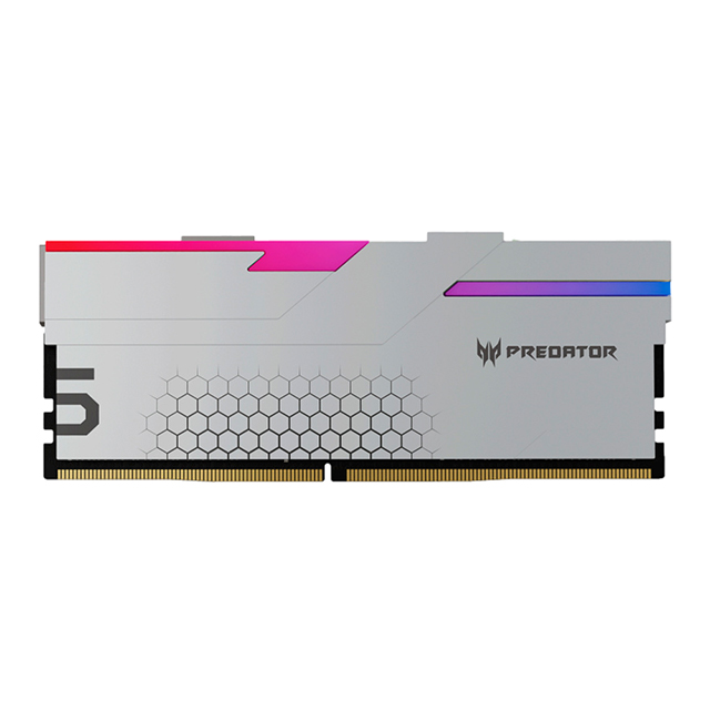 Memoria RAM Acer Predator Hermes, RGB, DDR5, 32GB, 2x16GB, 6800Mhz, Plata - BL.9BWWR.401