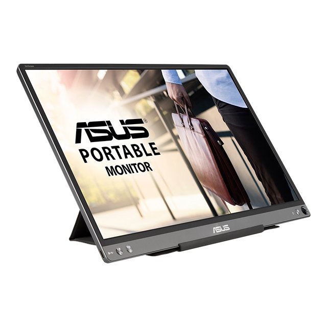 Monitor Portatil Asus ZenScreen MB16ACE, 15.6", Full HD (1920 x 1080), 5ms, IPS, USB-C, Sin Parpadeom Filtro de Luz Azul, Superficie Antirreflejo - MB16ACE