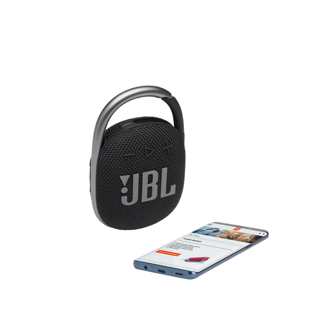 Bocina Bluetooth JBL Clip 4 Negra, Resistente al polvo y agua IP67, Bluetooth 5.1 - JBL-CLIP4-BLKAM