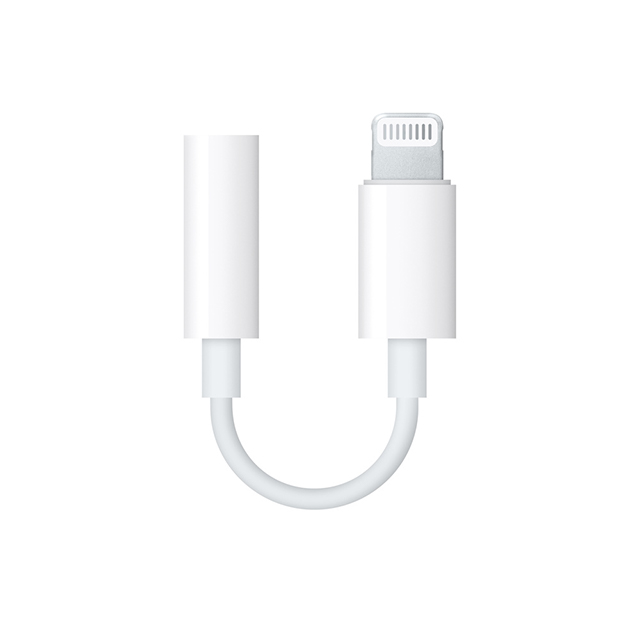 Apple Adaptador de Lightning a entrada de 3.5 mm para audífonos - MMX62AM/A