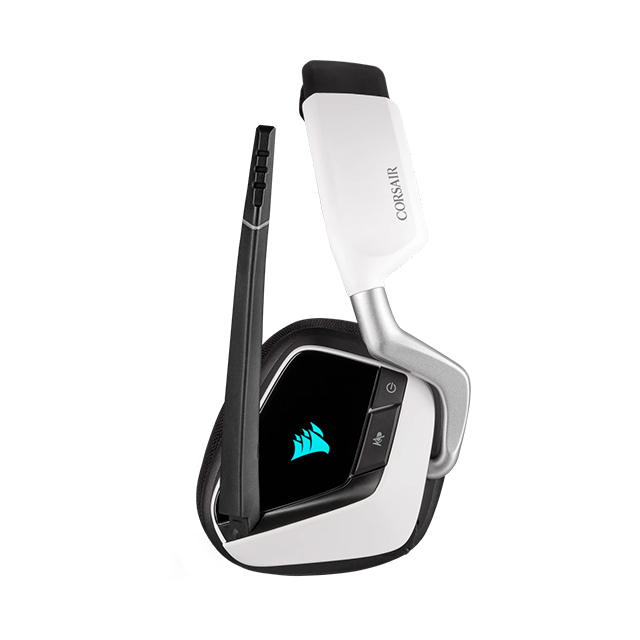 Diadema Corsair Void RGB Elite Wireless, Inalámbrico, USB, PC, Mac, PS5, 7.1 Surround, Blanco - CA-9011202-NA