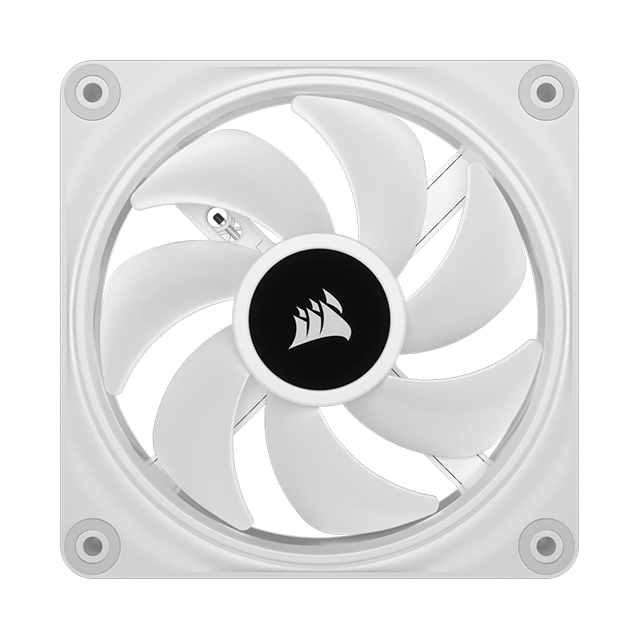 Ventiladores Corsair QX120 RGB, Magneticos, Kit de 3 Ventiladores 120mm Blancos RGB - CO-9051006-WW