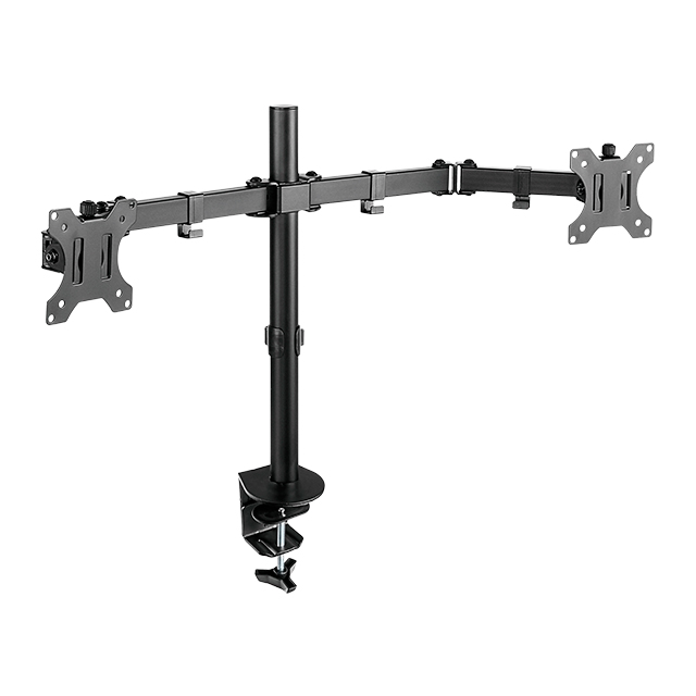 Soporte Dual de Brazo para Monitor Ovaltech OVM-D1332, Hasta 32", Sistema VESA, Sube y Baja, Inclinacion -45° a 45°, Horizontal o Vertical - OVM-D1332