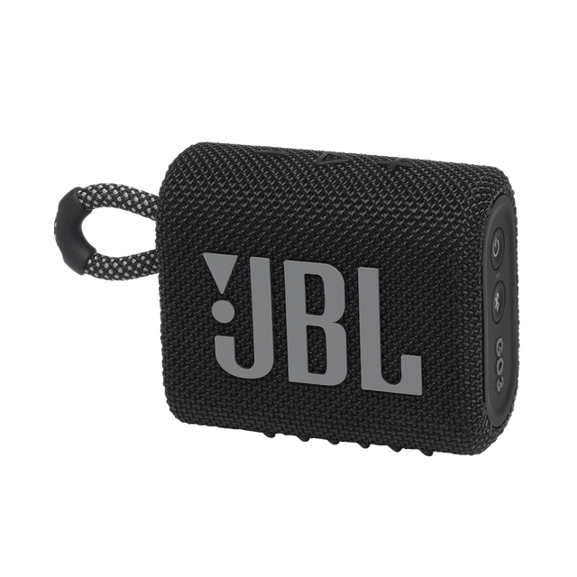 Bocina Bluetooth JBL Go 3 Negra | Resistente al polvo y agua IP67 | Bluetooth 5.1 - JBLGO3BLKAM 