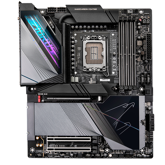 Tarjeta Madre Gigabyte Z790 Aorus Master X, E-ATX, 12th,13th & 14th Gen Intel, LGA1700, DDR5 8266Mhz OC, x5 M.2, RGB Fusion 2.0, Wi-Fi 7, Bluetooth 5.3 - Z790-AORUS-MASTER-X 