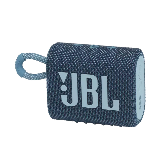 Bocina Bluetooth JBL Go 3 Azul| Resistente al polvo y agua IP67 | Bluetooth 5.1 - JBLGO3BLUAM 