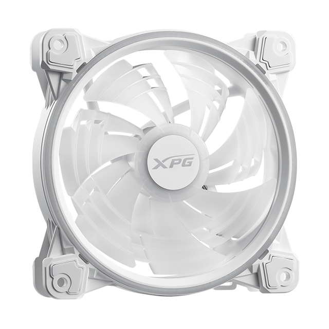 Ventilador XPG Hurricane, Blanco, 120mm, ARGB - HURRICANE120ARGBPWM-WHCWW