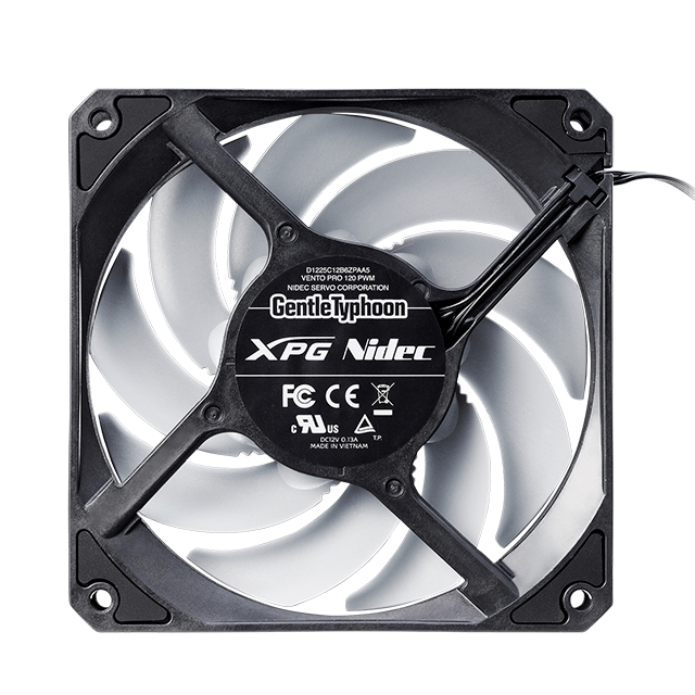 Ventilador XPG Vento Pro, Negro, 120mm - VENTOPRO120PWM-BKCWW